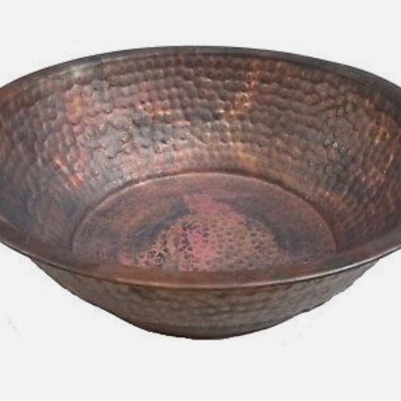 NEW  Rustic Copper Foot Pedicure Tub Soaking Massage Spa Therapy Bowl - Picture 2 of 4